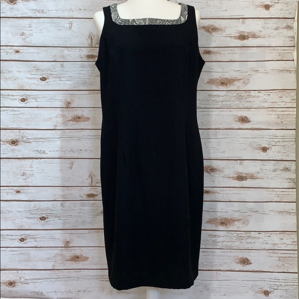 Danny & Nicole New York black snake print dress